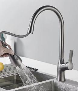 China Polished Brushed Telescopic Dish Washing Faucet Safe Lead Free Preservative wholesale