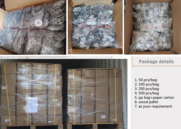 36mm Galvanized Steel Tile Backer Board Washers For Wooden Floors Or Stud Walls