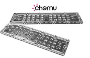 China Transparent Optical Street Lamp Lens , Multipurpose LED Street Light Lens wholesale