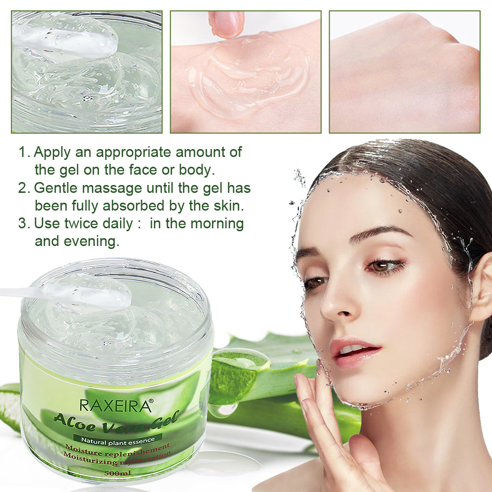 Private Label 100% Natural Organic Moisturizing, Whitening And Brightening Aloe Vera Gel 500ml
