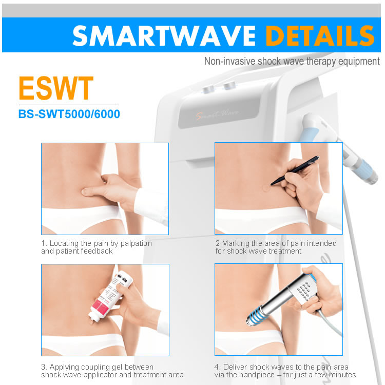 Shock wave therapy equipment electronic equipments linear shockwave therapy for heel pain