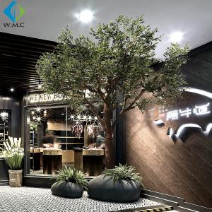 China Green Branches Faux Olive Tree Natural Color For Indoor Decoration wholesale