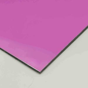 Purple Acp Aluminium Durable PVDF Aluminum Composite Panel Skin Thickness: 0.5