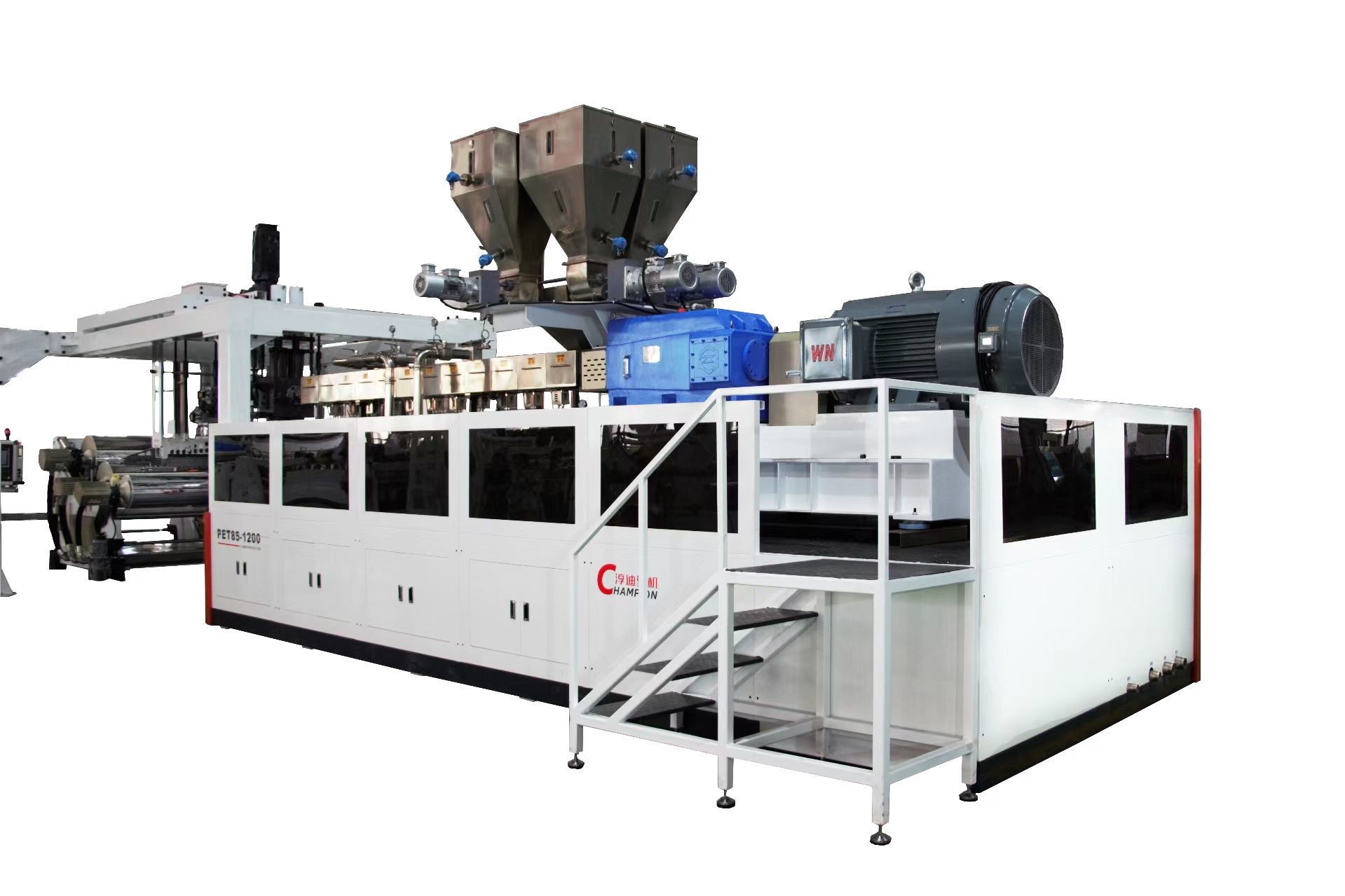 MINGDI Plastic Multilayer Sheet Co-Extrusion Line , PP PS Sheet Production Line