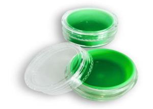 China Green Silicone Concentrate Containers , 5ml Polystyrene Wax Concentrate Containers wholesale