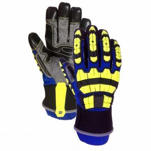 China Hysafety Heavy Duty Rescue Extrication Gloves ANSI CUT LEVEL A8 on sale