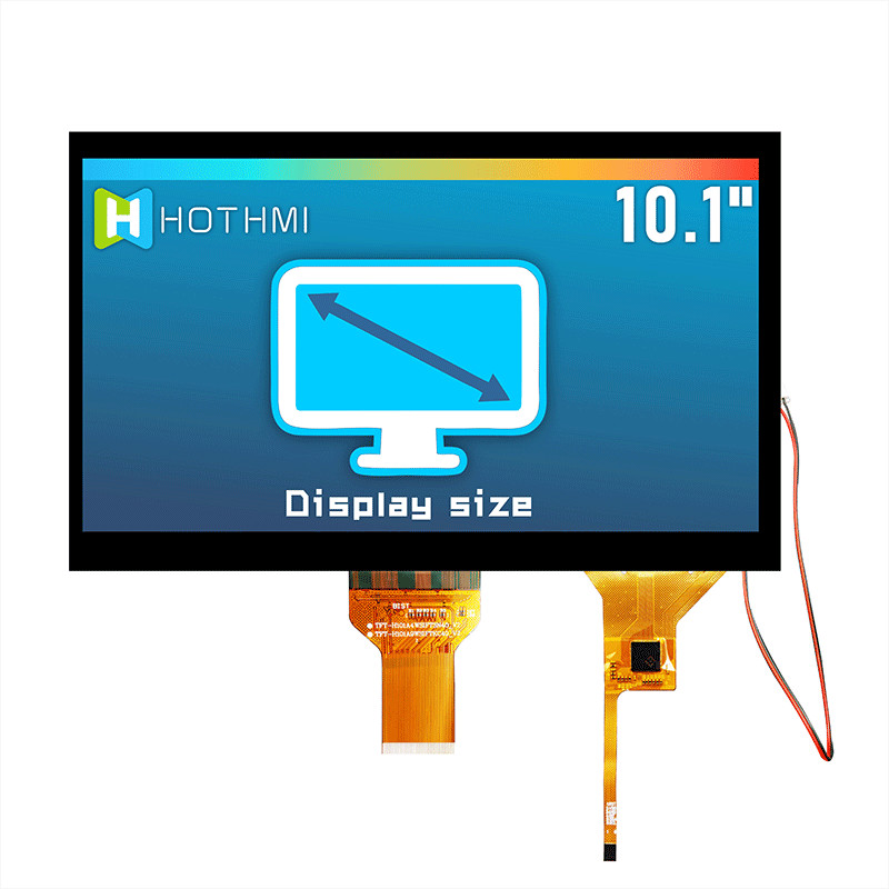 10.1 Inch 1024x600 LVDS IPS Sunlight Readable TFT LCD Module With Pcap Monitor