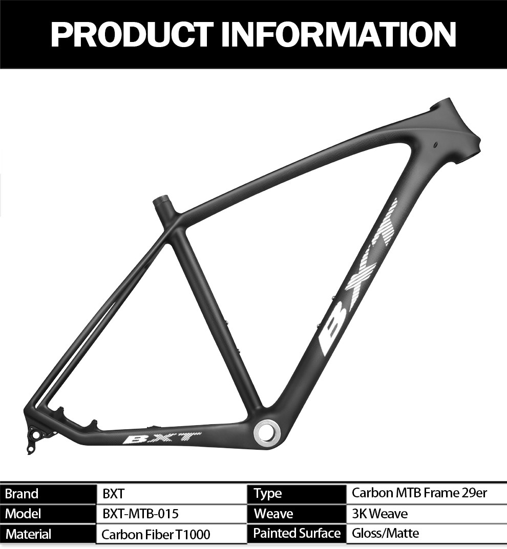 29er Full Carbon Mountain Bike Frame Full Suspension Thru Axle Space 135mm 142mm