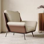 Solid Wooden Frame Velvet Fabric Chair Modern Beige Velvet Dining Chairs