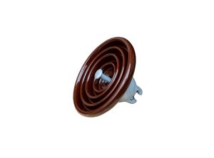 China Brown Color OEM ANSI 52-4 Porcelain Suspension Insulator wholesale