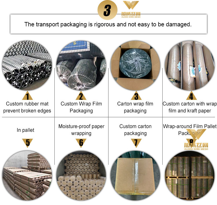 Square Hole Stability Concrete Welded Wire Mesh Strong Construction With 0.5m-2m