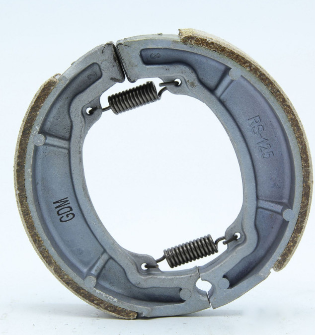 Manufacture RS125 motorcycle brake shoe lining motor/truck/car,auto spare parts,drum parking AX100 TVS