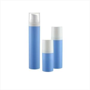China 15ml 30ml 50ml Round Single wall cosmetic airless pump bottle in recyclable material wholesale