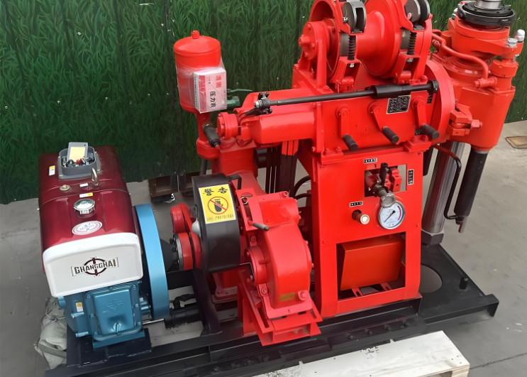 A portable geological exploration drilling rig with flexible operation