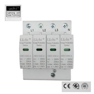China Thermoplastic Housing 40kA Lightning Arrester For AC 385V wholesale