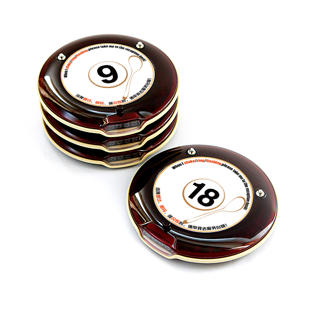 burger restaurant equipment wireless queue management coaster pager system