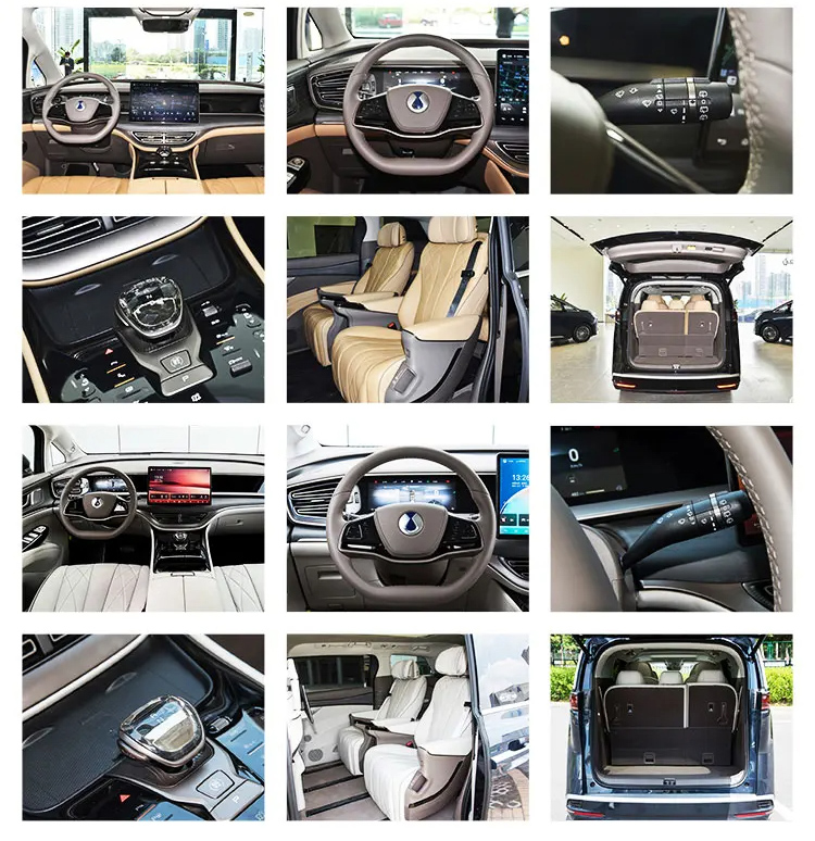 2022 Black/Blue Auto Denza Dnine Dm-I Electric Car 945 Luxury Plug-In Hybrid Medium Mpv