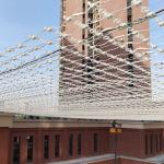 Electronic Advertising Board LED Mesh Screen Transparent Foldable Waterproof
