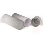 OEM White Cosmetic Cardboard Tube Packaging with Silk Screen Printing