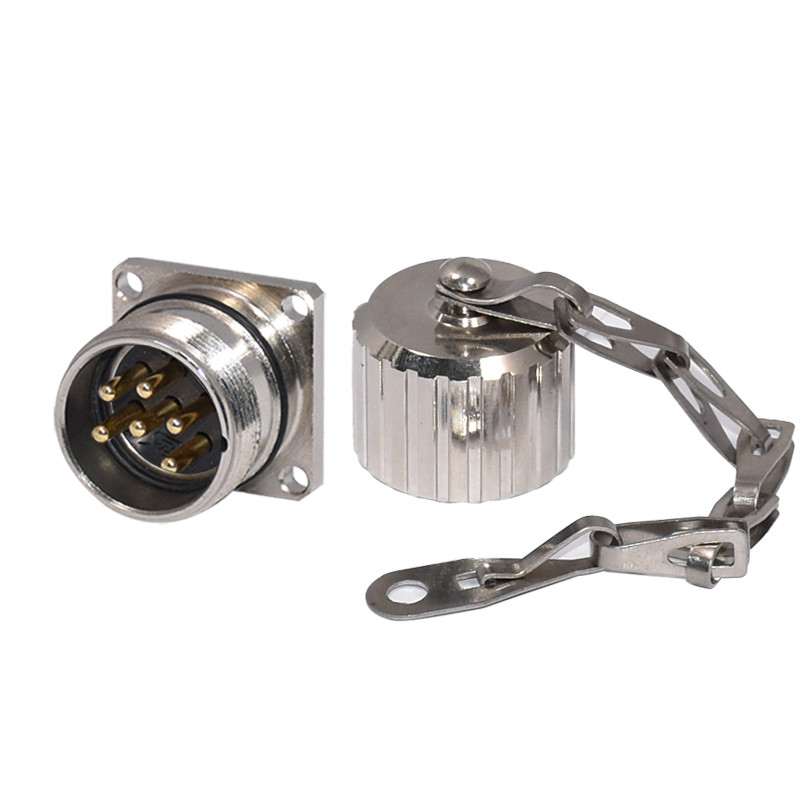 Rigoal M23 Connector Male/Female 19-pin 623T flanged signal IP67 Waterproof assembly panel mount connector