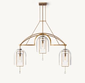 China 60w Incandescent Brass Ceiling Chandelier Modern In Nickel / Bronze / Brass wholesale