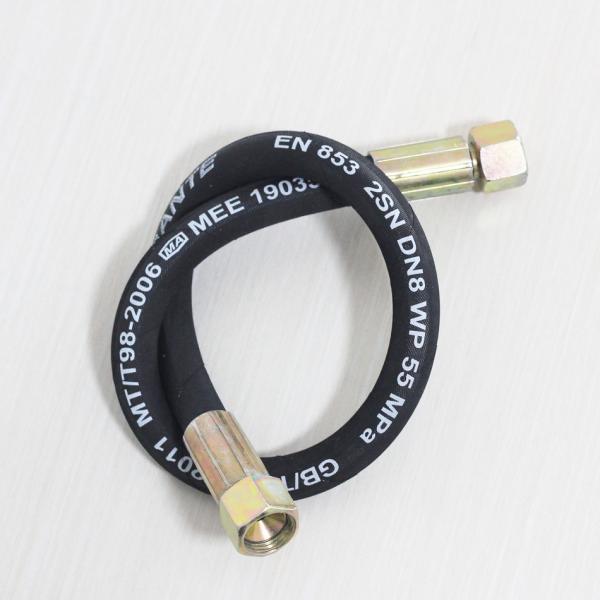 Flexible Braided Reinforced Heat Delivery Fuel Oil Hose Rubber Assembly 1 2 3