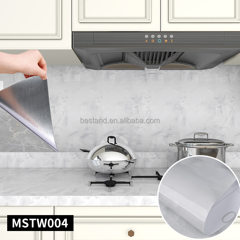 Hotel Wall Decoratin Mildrew Proof Stickers for Kitchen Stove Counter Top Cabinet Furniture Renovation DIY Installation