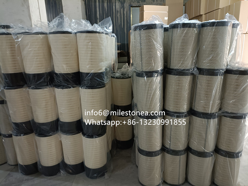 China Factory direct supply high quality air filter AF25437 P777409 for construction machinery Excavator Engine Parts
