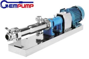 China Food Grade Stainless Steel Mono Screw Pump 1400rmp Low Pressure wholesale