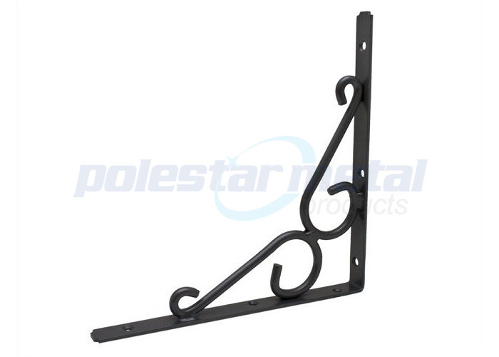 Custom Construction Hardware Heavy Duty Decorative Shelf Brackets For Light Stays