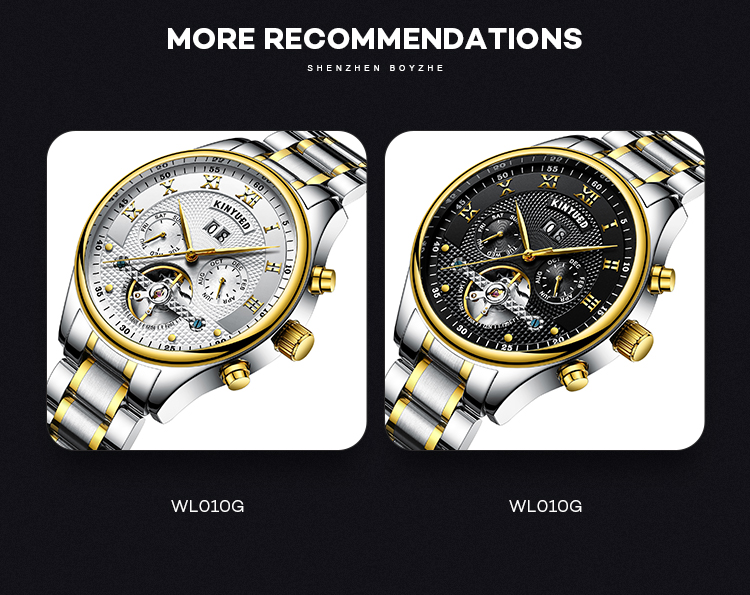 KINYUED new design 2020 hot products wristwatches stainless steel watch watch men wrist
