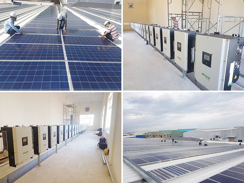 Commercial 50KW Wind Turbine Grid Tie Inverter Three Phase 440×660×270 Mm