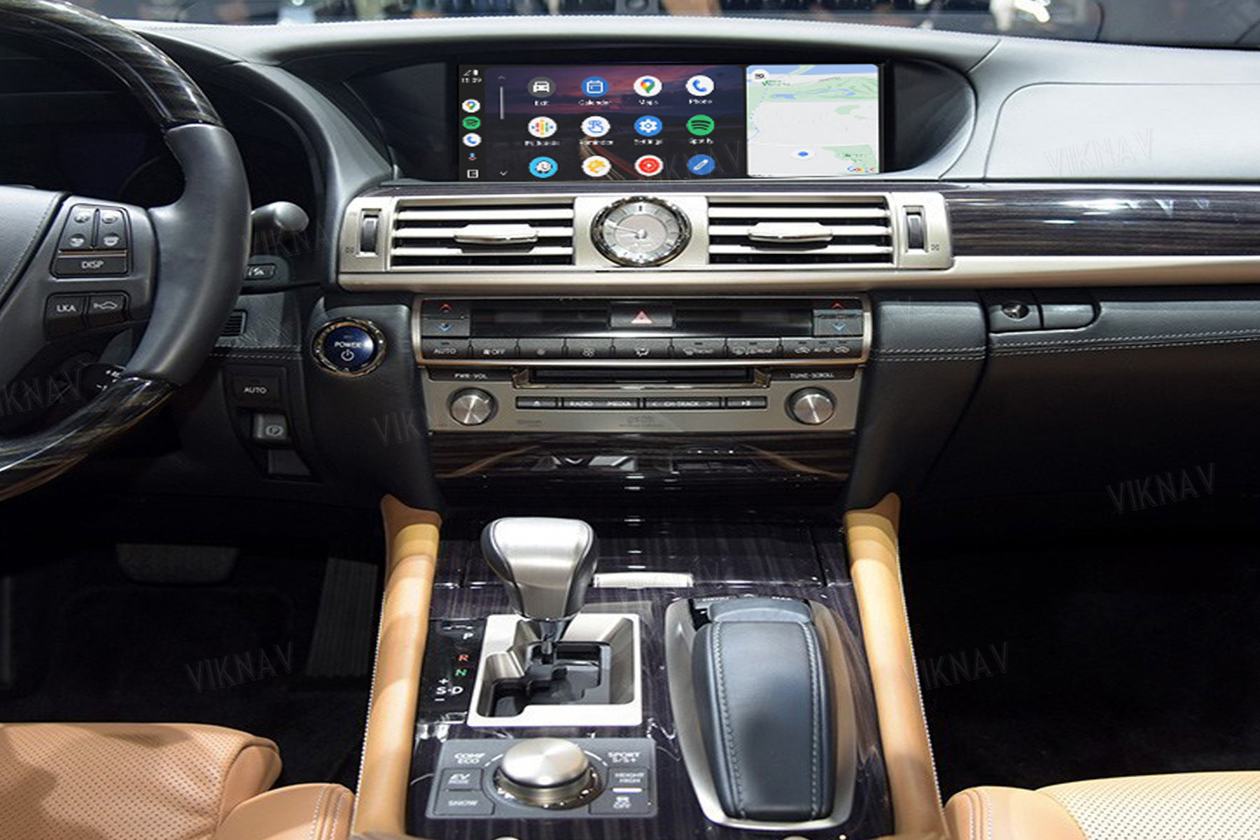Viknav Fit For Original Car 12.3 Inch Screen Linux System For Lexus LS 2016 2017 Wireless Apple CarPlay Android Auto