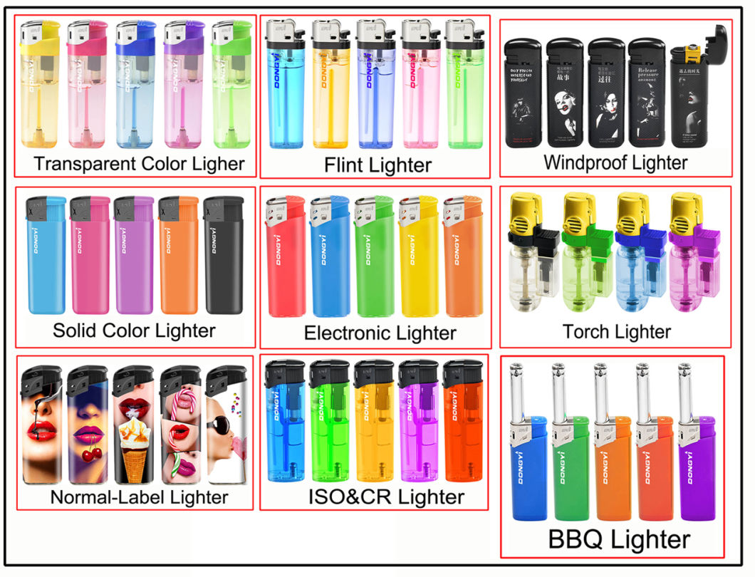 Wholesale Lighter Variety of Colors Available Disposable Refillable Flint Lighter Cigarette Gas Lighter