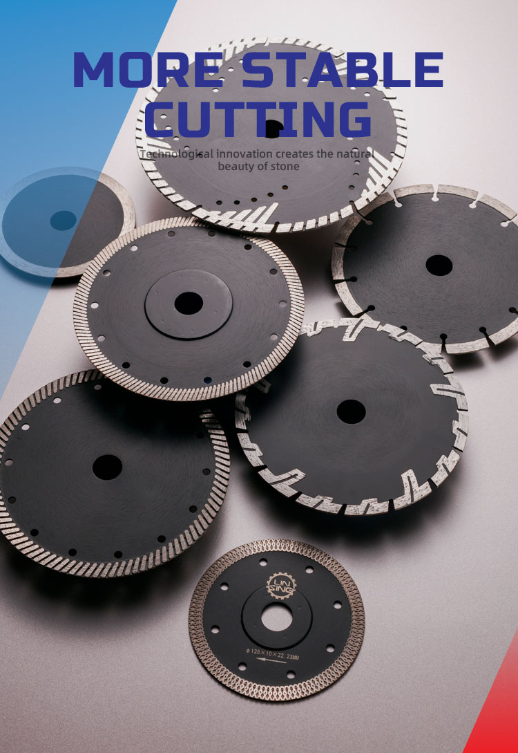 Cutting Solution 4 inches Turbo Diamond Saw Blade for Customized Ceramic on Angle Grinder