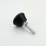 M10 Screw JY-1209A Black Rubber Foot Cup 50mm Base Diameter