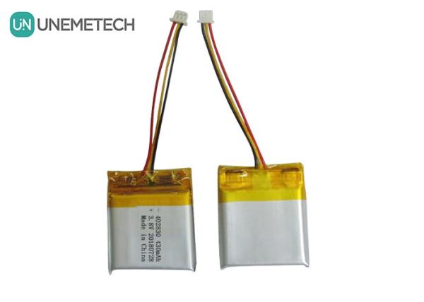 High Voltage Li-Polymer Battery 402830 3.8V 430mAh HV LiPo Batteries For Medical