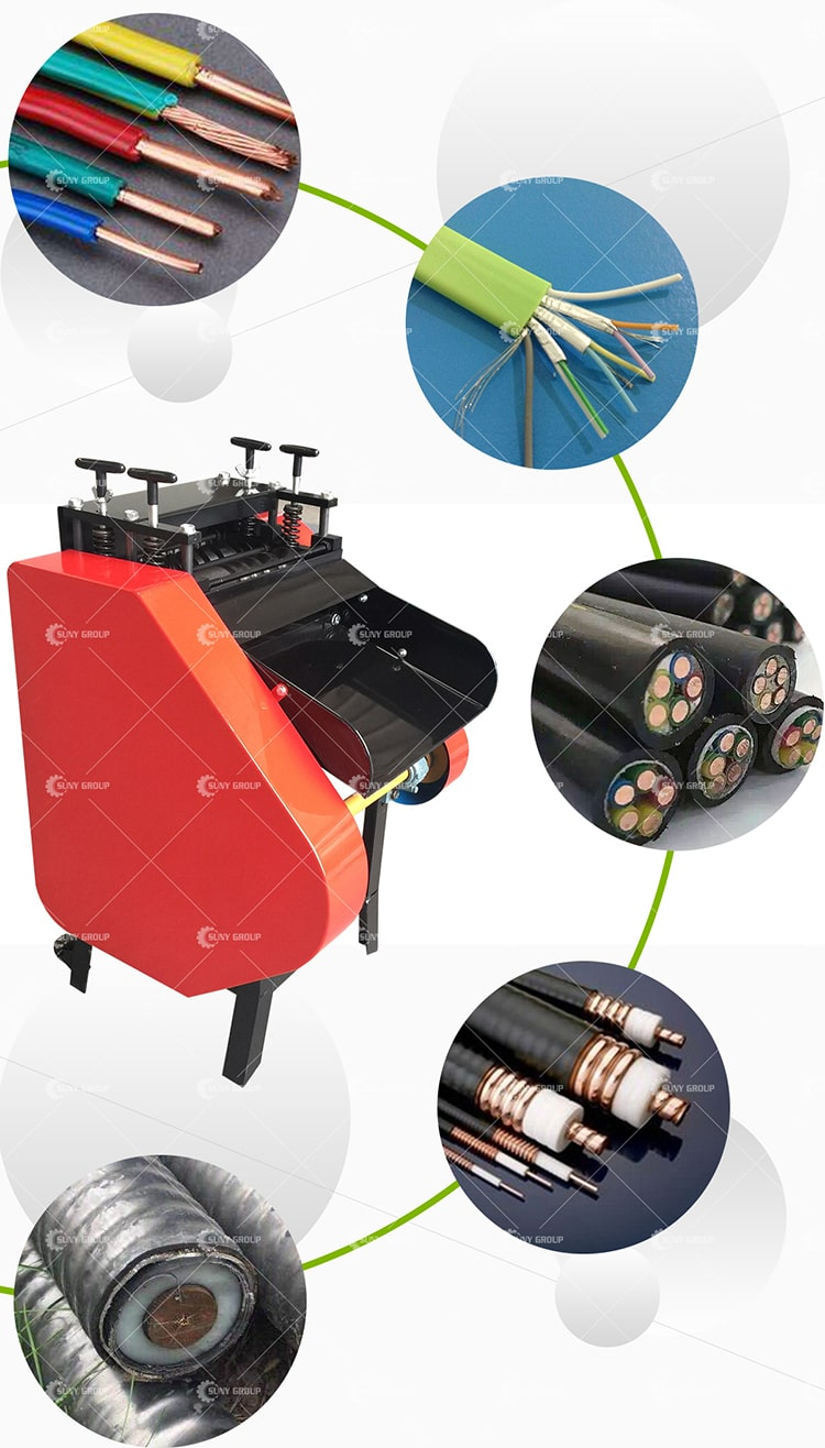 220V/380V Automatic Waste Copper Wire Stripping Machine for Cable Recycle Industry