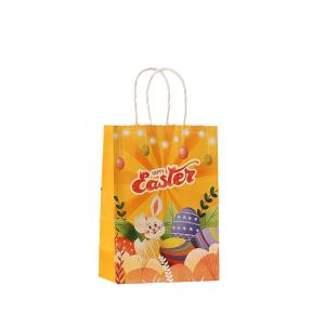 China Kraft Paper Easter Bunny Gift Bag for Holiday Party Hand Candy Luxury Packaging Style wholesale