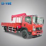 Hydraulic Crane 6.3 Ton Truck Mounted Crane Straight Telescopic Arm Boom Lorry