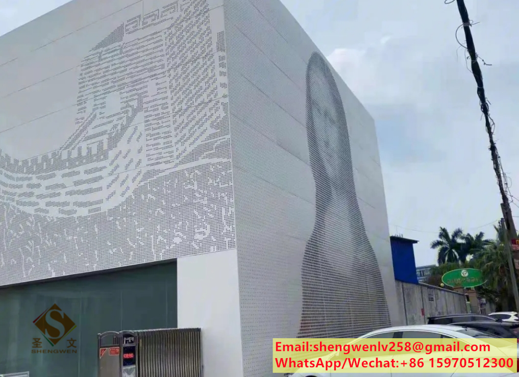 Exterior Perforated metal cladding metal facades aluminum factory in China