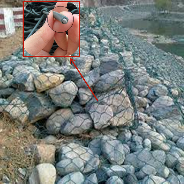 4mm Gabion Baskets Round Flexible Retaining Wall Galvanized For Heavy Stone