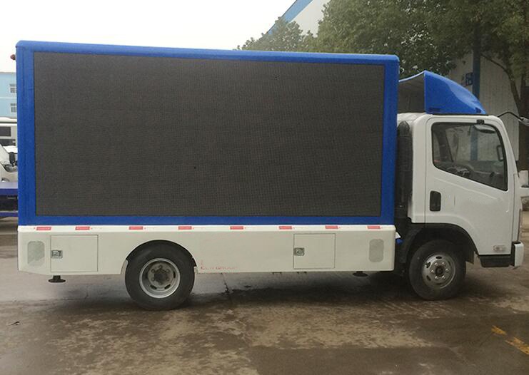 FAW 5.9m 2.5L Engine Electricity-saving Big LED Screen Roller Light Box, bar Screen, Event Stage Announcing Advertising Truck