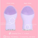 5V Facial Massager Electric Facial Cleanser Pink With FCC