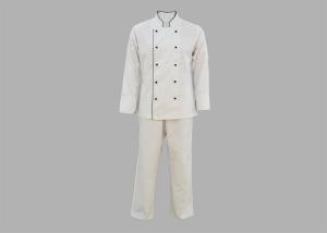 China Anti Shrink Personal Protective Clothing / Womens Chef Clothes Button Front Closure wholesale