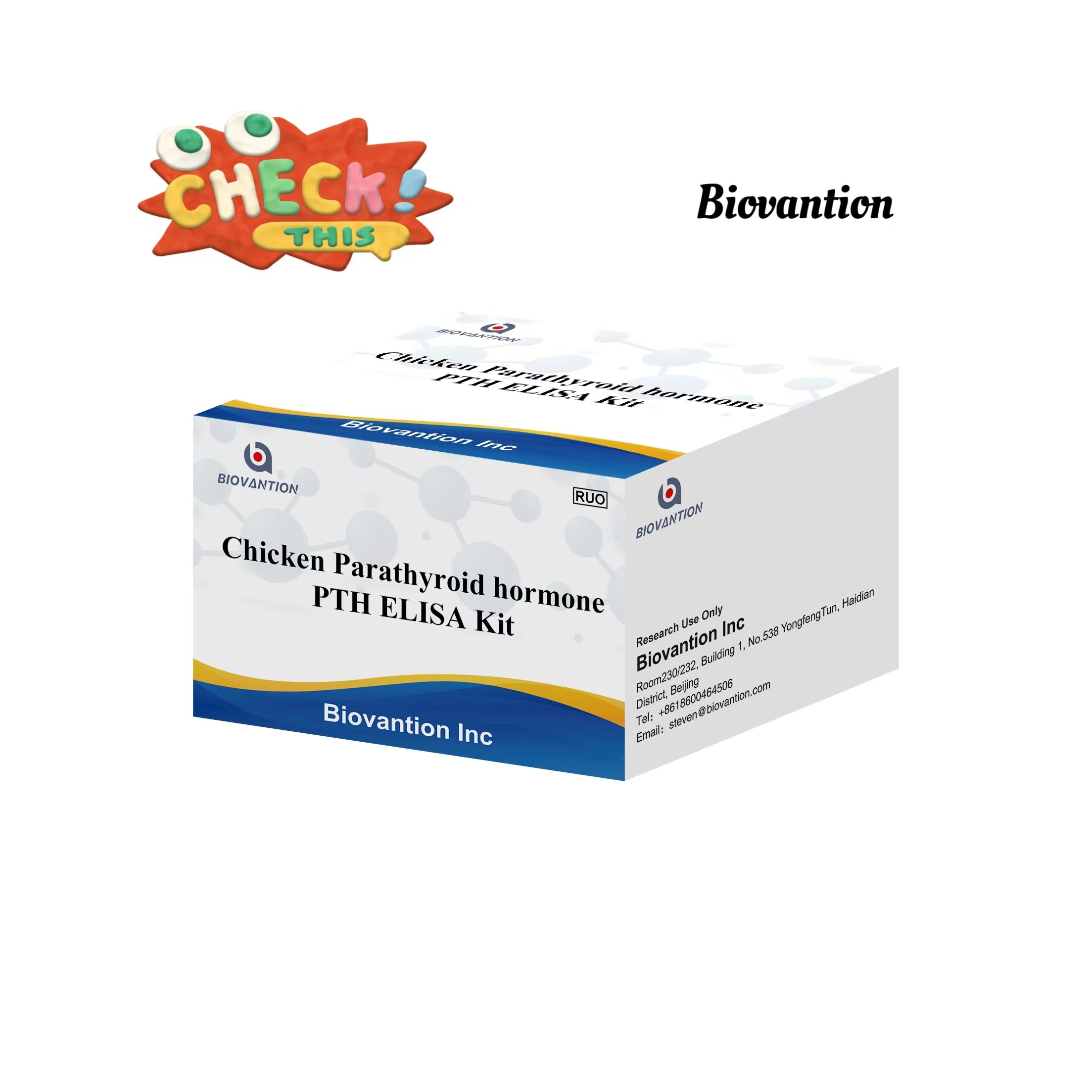 PTH ELISA Test Kit Chicken Enzyme-Linked Immunosorbent Parathyroid Hormone Serum