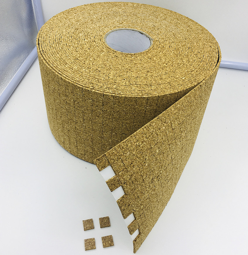 Removable Adhesive Separator Cork Pads For Glass Easy Stick