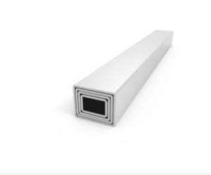 China Mill Finish Aluminium Square Tube , 6061 1mm Aluminium Square Box Section Tube wholesale