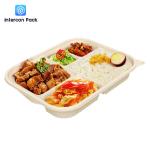 5 Compartment Bagasse Takeaway Boxes Disposable Food Container