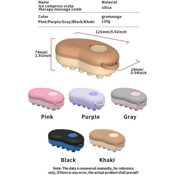 Ice Therapy Scalp Massager – Reusable Cooling Hair Brush For Men, Women & Kids | OEM Silicone Brush For Hair Salons, Gift Sets, Spa & Home Use